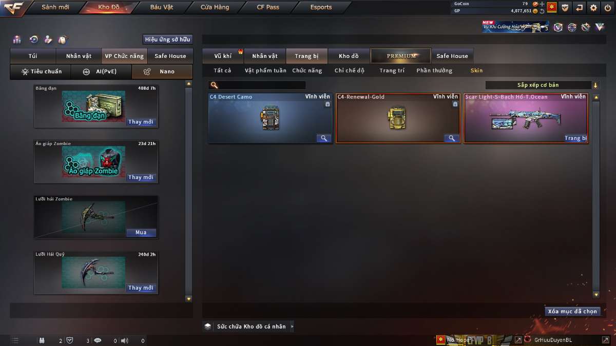 shop acc cf uy tin gia re